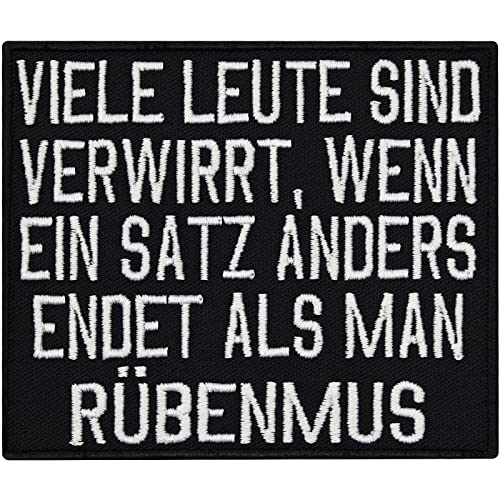 Viele Leute Sind Verwirrt, lustiger Spruch Sticker Aufnäher Abzeichen Patch von Patch