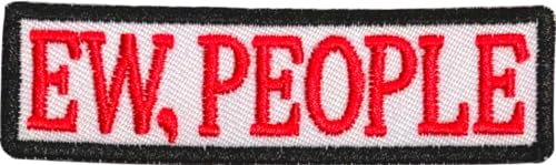 1 Stück Ew, People Patch, 7,6 cm – lustig, bestickt, zum Aufbügeln oder Aufnähen, Applikation für Jacke, Rucksack von PatchClub