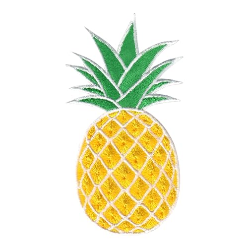 PatchMommy Ananas Patch Obst Aufnäher Applikation zum Aufbügeln Bügelbild - für Kleidung Jeans Jacken Kinder Baby von PatchMommy