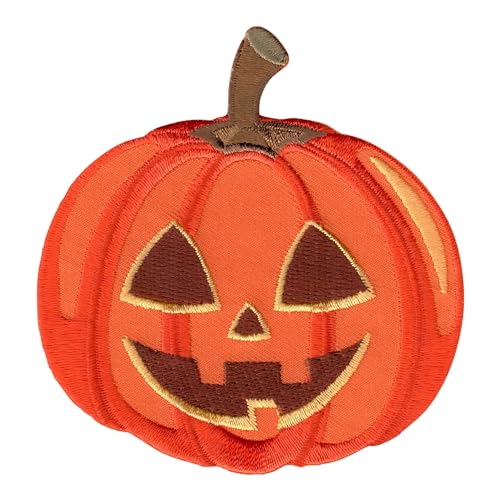 PatchMommy Halloween Kürbis Patch Aufnäher Applikation zum Aufbügeln Bügelbild - für Kleidung Jeans Jacken von PatchMommy