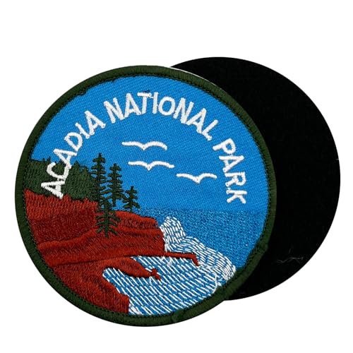 PatchShake Acadia National Park Travel bestickter Klettverschluss-Aufnäher, 7,6 cm von PatchShake