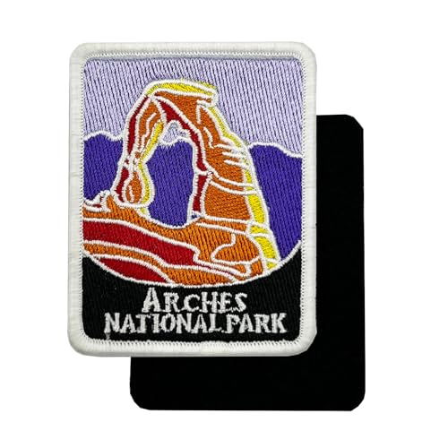 PatchShake Aufnäher Arches National Park Travel bestickt Klettverschluss 7,6 cm von PatchShake