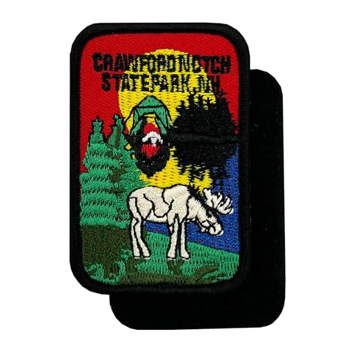 PatchShake Crawford Notch State Park Travel bestickter Klettverschluss 7,6 cm von PatchShake