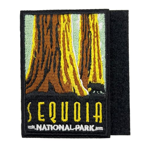 PatchShake Sequoia National Park Reise-Souvenir, bestickt, Klettverschluss, 7,6 cm von PatchShake