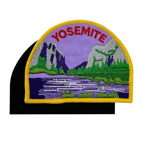 PatchShake Yosemite California Patch Half Dome El Capitan, Reise-Souvenirs, bestickt, Klettverschluss, 8,9 cm von PatchShake