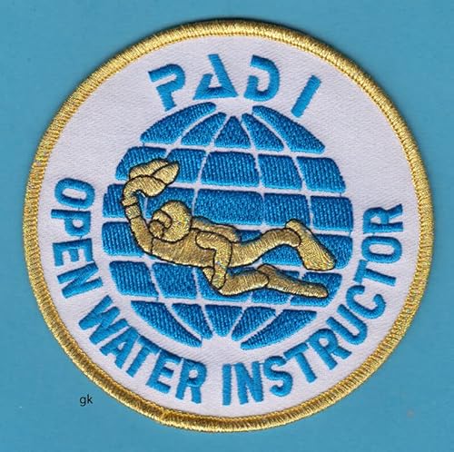 Bestickter Aufnäher – Aufnäher für Damen und Herren – Pad, Open Water Instructor, Tauchen, Schulter-Patch von Patcherer