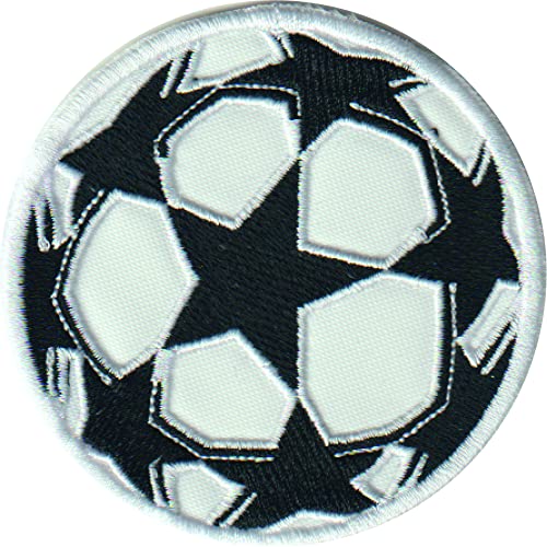 Patch, bestickt, zum Aufbügeln, Ballon Champions, League cm, 7,5 cm von Patches