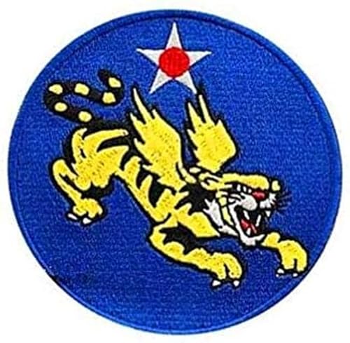 WW2 1st American Volunteer Group Flying Tigers US Fourteen Air Force bestickter dekorativer Aufnäher von Patches