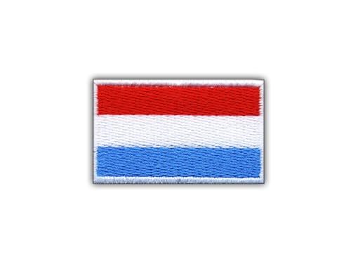 Aufnäher / Emblem, Motiv: Flagge von Luxemburg, VeIcro, Klettverschluss, Schwarz von Patchion
