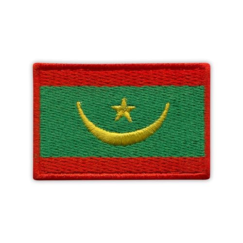 Aufnäher Flagge Mauretaniens, bestickt, 5,1 cm von Patchion