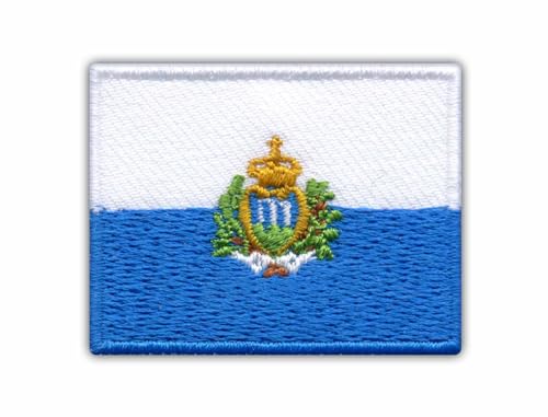 Aufnäher Flagge San Marino Patch Aufnäher Patch Aufnäher von Patchion