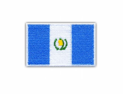 Aufnäher Flagge von Guatemala - bestickt von Patchion