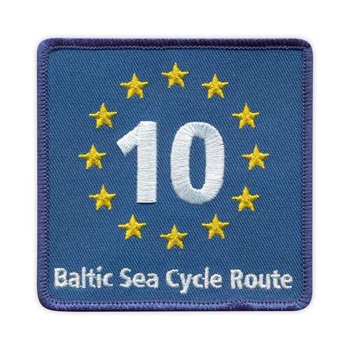 EuroVelo 10 EV10 - Ostsee-Radweg - Aufnäher - Bestickter Aufnäher / Abzeichen / Emblem von Patchion