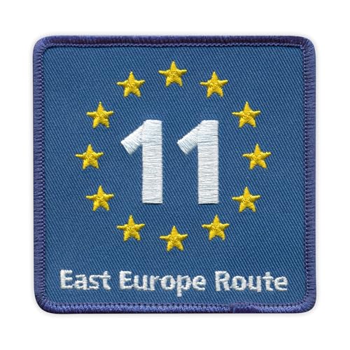 EuroVelo 11 EV11 - Osteuropa Route - Aufnäher - Bestickter Aufnäher / Abzeichen / Emblem von Patchion