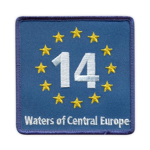 EuroVelo 14 EV14 – Waters of Central Europe – Aufnäher – Bestickter Aufnäher / Abzeichen / Emblem von Patchion