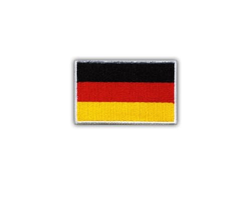 Flagge Deutschlands - klein (5,8 x 3,5 cm) - Aufnäher - bestickt - Abzeichen / Emblem von Patchion