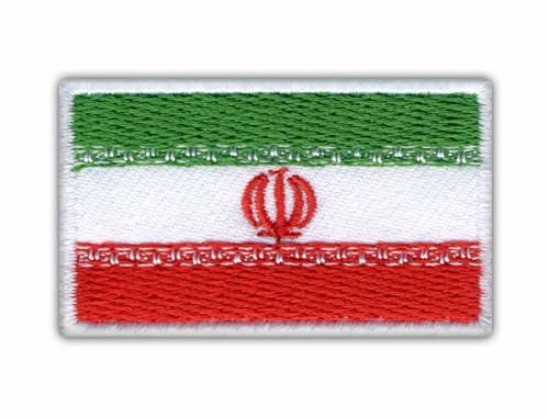 Flagge des Iran – magnetische Rückseite – bestickter Aufnäher/Abzeichen/Emblem von Patchion