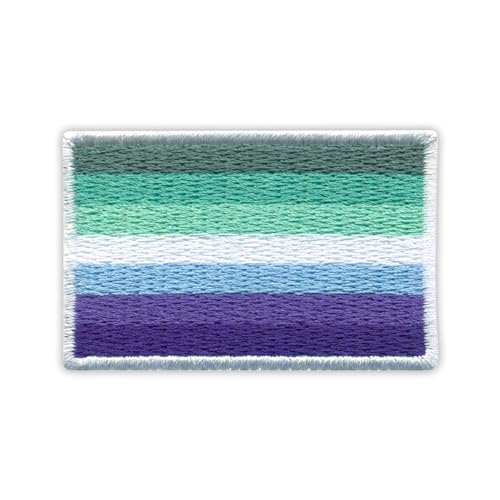 Gay Men's Pride Flag Aufnäher / Abzeichen / Emblem, bestickt von Patchion