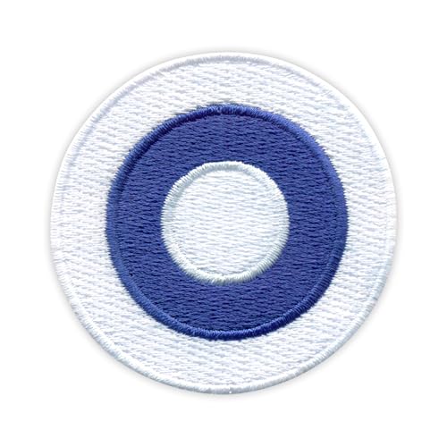 Patchion Finnish Air Force – Roundel – schwarzer Klettverschluss kompatibel mit Klettverschluss – bestickter Patch/Abzeichen/Emblem von Patchion