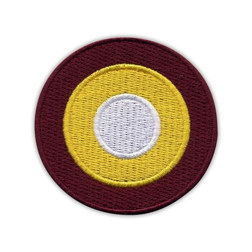 Patchion Qatar Emiri Air Force – Roundel – schwarzer Klettverschluss kompatibel mit Klettverschluss – bestickter Patch/Abzeichen/Emblem von Patchion