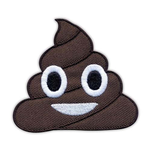 Poop Emoji Aufnäher / Abzeichen / Emblem, bestickt von Patchion