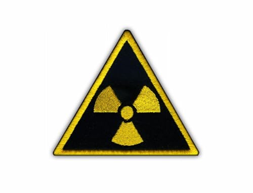 Radioactive Patch - Schwarzer Hintergrund - Aufnähen - Bestickter Aufnäher/Abzeichen/Emblem von Patchion