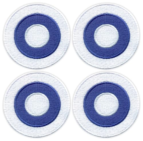 Set mit 4 – Finnische Luftwaffe – Rundel – Bügeln/Heißsiegelrückseite – bestickter Aufnäher/Abzeichen/Emblem von Patchion