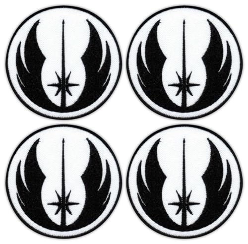 Set mit vier – Jedi-Insignien – zum Aufnähen – bestickter Aufnäher/Abzeichen/Emblem von Patchion