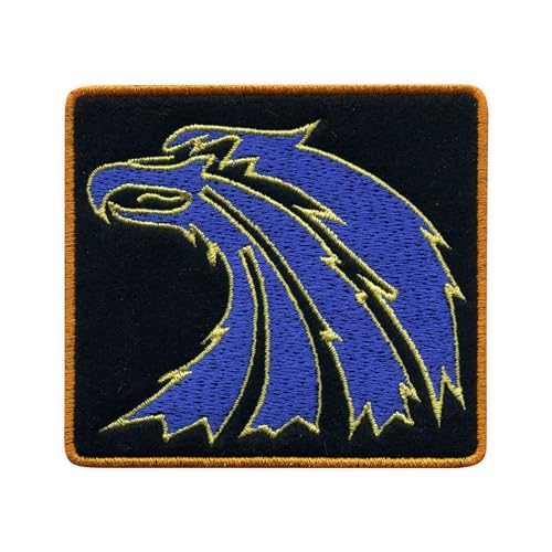 Patchion - Militärischer/Aktion - Militär - Embroidered Patch - Bestickter Aufnäher - Emblem - 7,5 cm x 8,0 cm - Schwarz - 1 Stück von Patchion