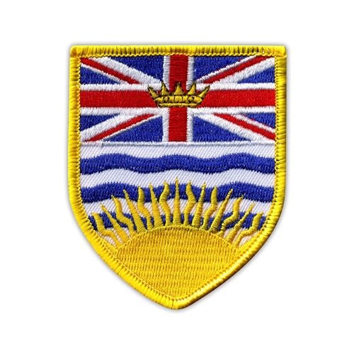 Wappen British Columbia - Aufnäher - Bestickter Aufnäher / Abzeichen / Emblem von Patchion