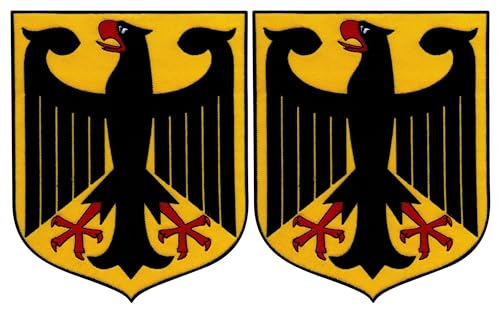 Wappen Deutschlands, 20,1 cm, zum Aufnähen, bestickt, 2 Stück von Patchion