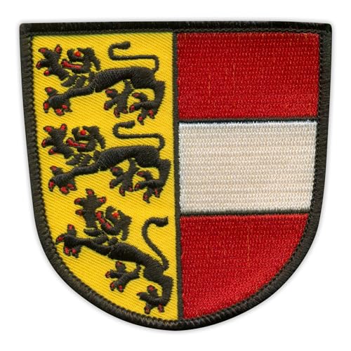 Patchion - Wappen Kärnten - Aufnäher - bestickter Aufnäher / Abzeichen / Emblem (1 Stück, Mittel, Grau, Dekorativ - besticktes Wappen, Regional, Embroidered Patch, Patch) von Patchion