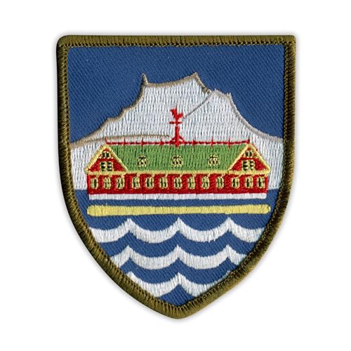 Wappen von Nuuk – Hauptstadt von Grönland – magnetische Rückseite – bestickter Aufnäher/Abzeichen/Emblem von Patchion