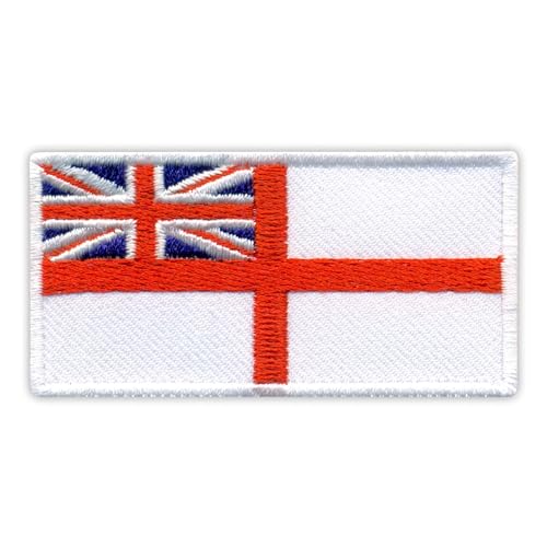 Weiße Flagge – Royal Navy Flag – Aufnäher – bestickter Aufnäher/Abzeichen/Emblem Weiße Flagge – Royal Navy Flag – Aufnäher – bestickter Aufnäher/Abzeichen/Emblem von Patchion