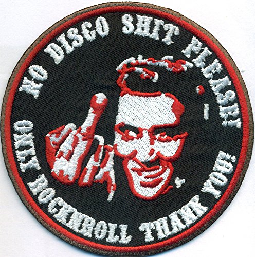 Elvis, No Disco Shit Please, Only Rocknroll, Rockabilly BIKER Patch ricamato von Patchking