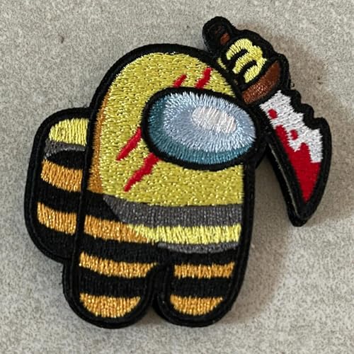 AU Space Crew Killer Yellow Embroidered Morale Patch von Patchlab