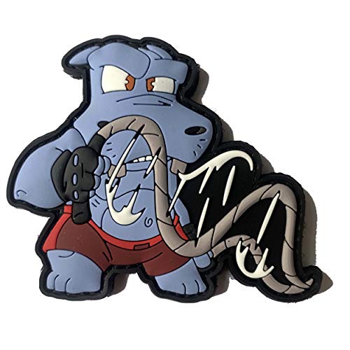 CF Hippo - Battlerope Nilpferd Fitness Workout Morale Patch mit Hakenklett von Patchlab