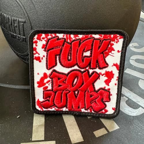 F*CK BOXJUMPS WOD FITNESS GYM SPORT GAMES OPEN Morale Patch von Patchlab