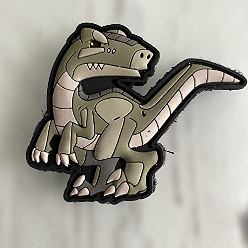 Kids Collection – Kinder Aufnäher #22 Velociraptor Gummi von Patchlab