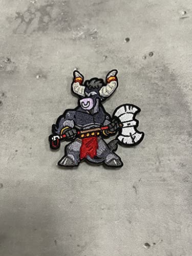 Kids Mythical Creature Minotaur Embroidered Morale Patch von Patchlab