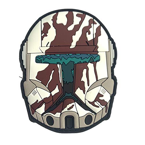 Patchlab Bucket #8 Sev Helm Wars Cosplay PVC Morale Patch 76mm mit Hakenklett zum Anbringen auf Rucksack, Jacke, Cap Taschen usw von Patchlab