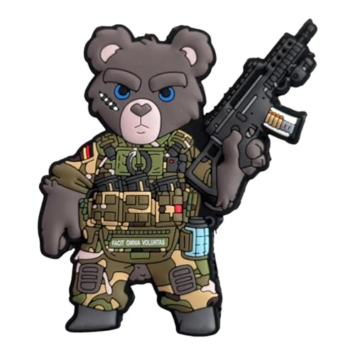 TACTICAL Bundeswehr TEDDY in Multi Camo Morale Patch mit Klett von Patchlab