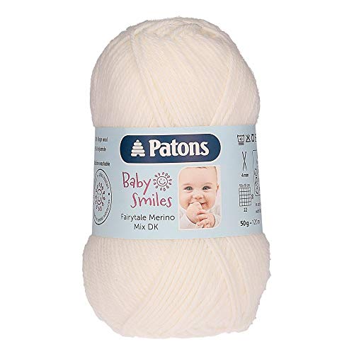 Patons Strickgarn, Schurwolle, 50% Polyamid, Blassrosa, Einheitsgröße von Patons