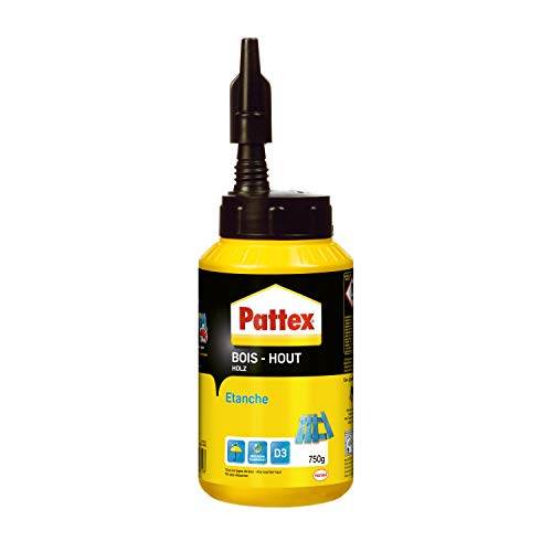 Pattex Holz, wasserfest, Holzleim, Flasche mit 750 g von Pattex