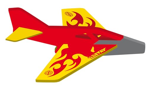 Günther Flugspiele 1544 - Wurfgleiter Mc Squeezy Smarty, ca. 17 x 17 cm, Segelflieger aus weichem EVA-Schaumstoff, für Kinder ab 4 Jahren, einfach aus der Hand zu starten von GÜNTHER FLUGSPIELE