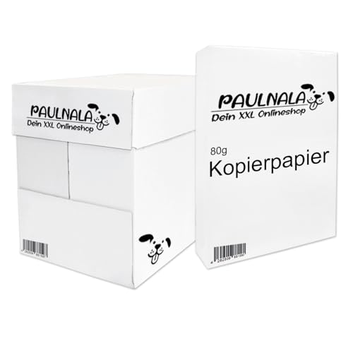 Premium Druckerpapier/Kopierpapier, DIN A4, 80 g/m², 2.500 Blatt, Weiß Paulnala Dein XXL Onlineshop von Paulnala Dein XXL Onlineshop