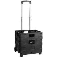 pavo Transportwagen schwarz 38,0 x 31,0 x 36,0 cm bis 25,0 kg von Pavo