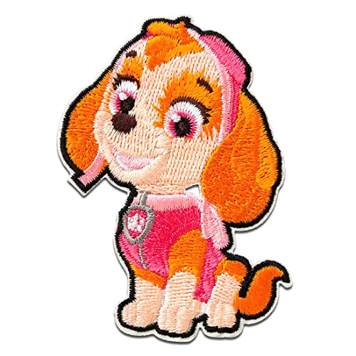 Paw Patrol Skye - Aufnäher, Bügelbild, Aufbügler, Applikationen, Patches, Flicken, zum aufbügeln, Größe: 7 x 4,9 cm von Paw Patrol