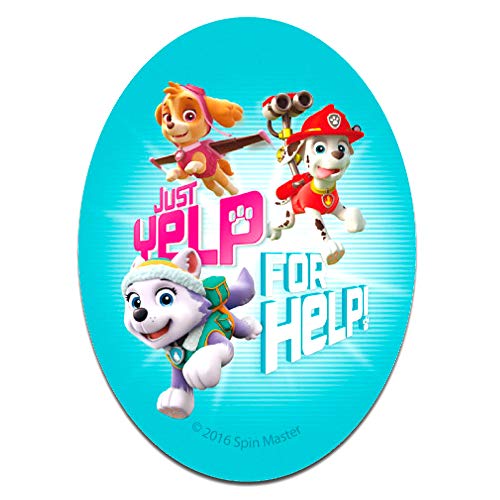 Paw Patrol Just Yelp For Help - Aufnäher, Bügelbild, Aufbügler, Applikationen, Patches, Flicken, Zum Aufbügeln, Größe: 11 x 8 cm von PAW PATROL