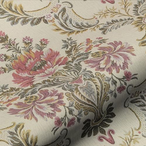 Möbelstoff MONET 503 - Gobelin Blumenmuster Meterware Blumen Polsterstoff Jacquard zum Nähen von Pawdocci